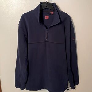 Arrow, Men’s XL, 1/4 Zip Long Sleeve Pullover Heavy Fleece, color Navy